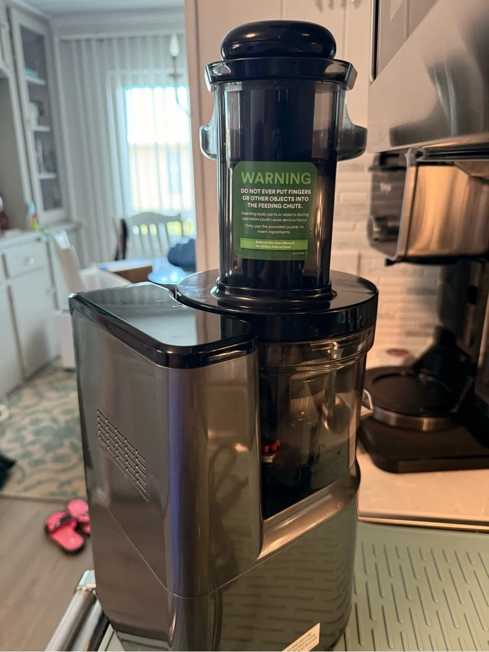 Nama SJ100 Cold Press Juicer 150W Silver/Black w/ Container, Filter, Strainer